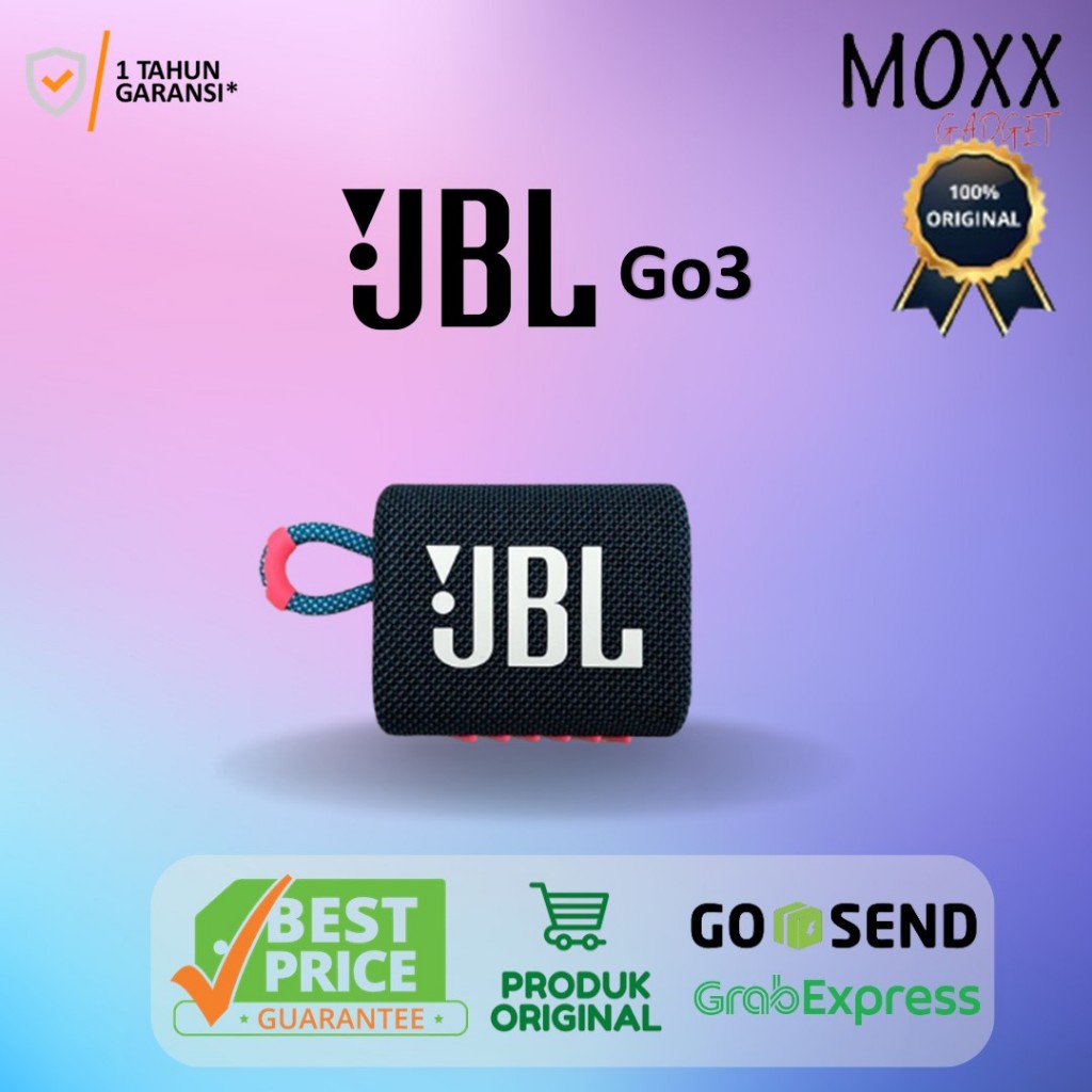 JBL GO 3 by Harman Kardon Original - Bluetooth Portable Speaker