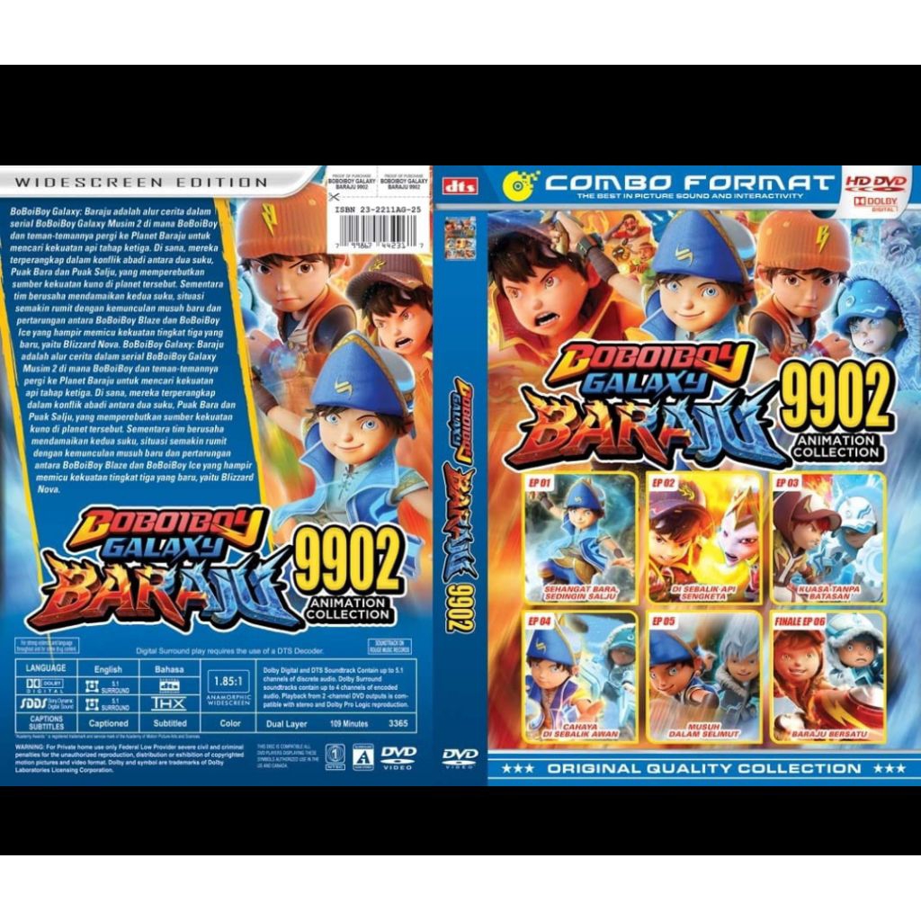 Kaset Film BoBoiBoy Galaxy Baraju 2025 - Kaset Video Film Animasi Anak-anak