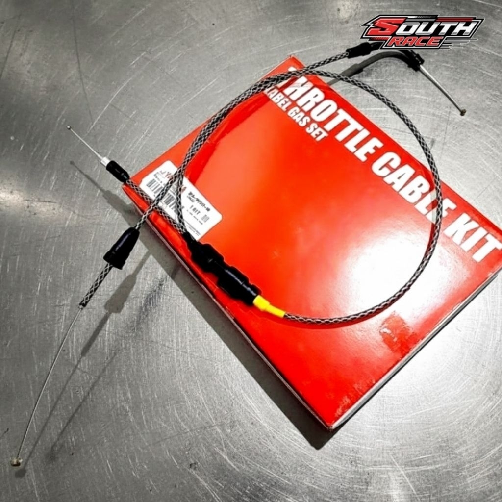 Kabel Gas RX King Karbon 2 Cabang | Kabel Gas Carbon PNP RX King