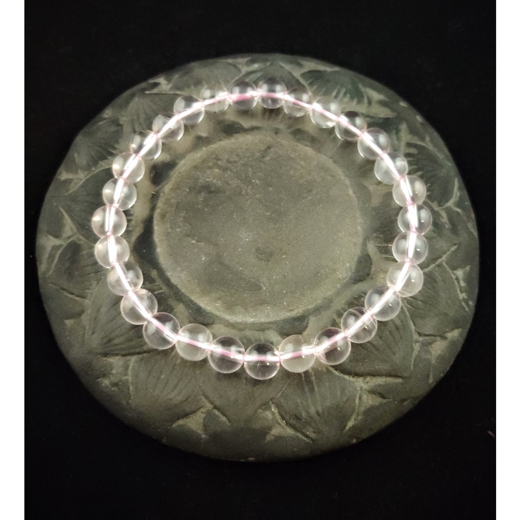 Gelang Batu Star Rose Quartz Stone Mozambique Full Natural 10mm F178