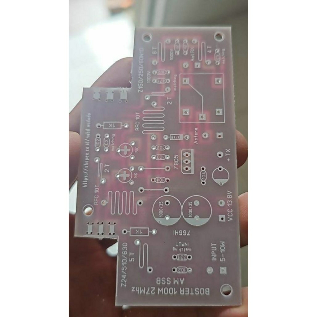 PCB BOOSTER CB 27 MHZ 100 WATT FIBER