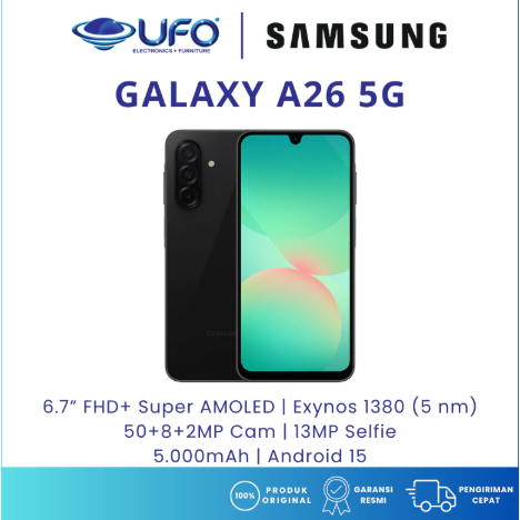 HP SAMSUNG GALAXY A26 5G RAM8/256GB - BARU - GARANSI RESMI
