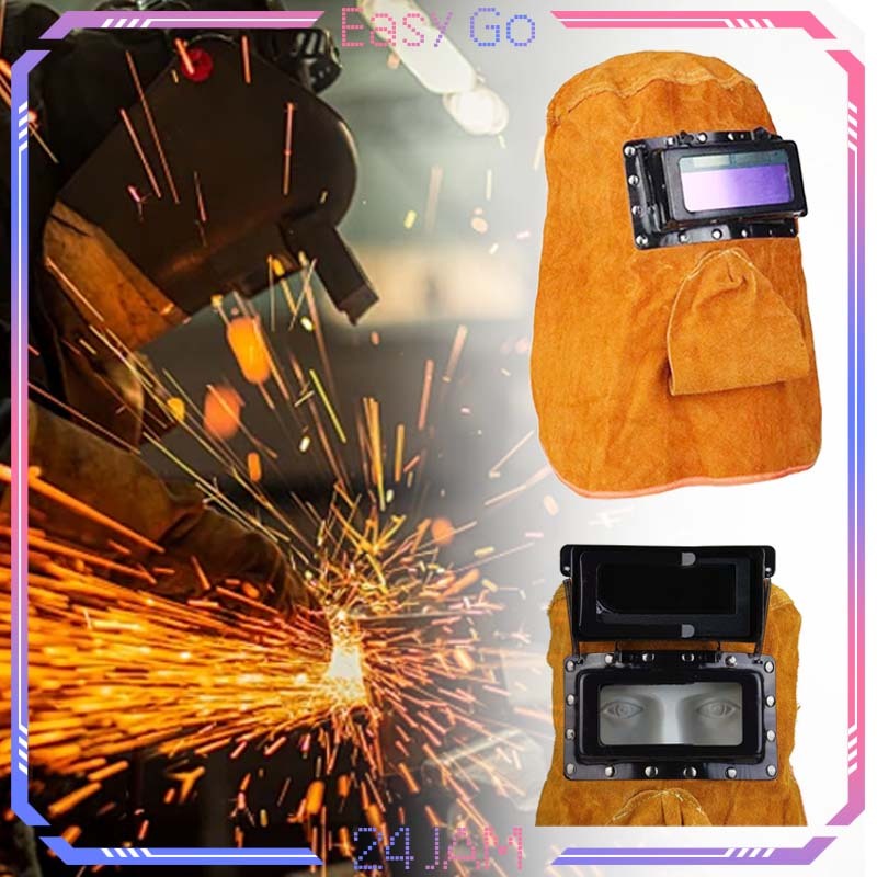 Topeng Las Argon Universal Topeng Las Welding Otomatis Topeng Las Kulit Sapi Topeng Las Listrik Full