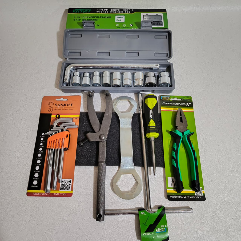 Paket Kunci Treker CVT Matic Komplit Full Set / FlyingWheel Tahanan Kopling + Kunci Mur 39 x 41 mm +