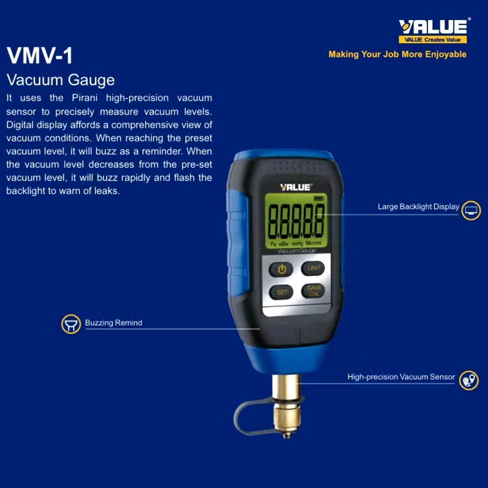 VALUE DIGITAL VACUUM GAUGE VMV-1