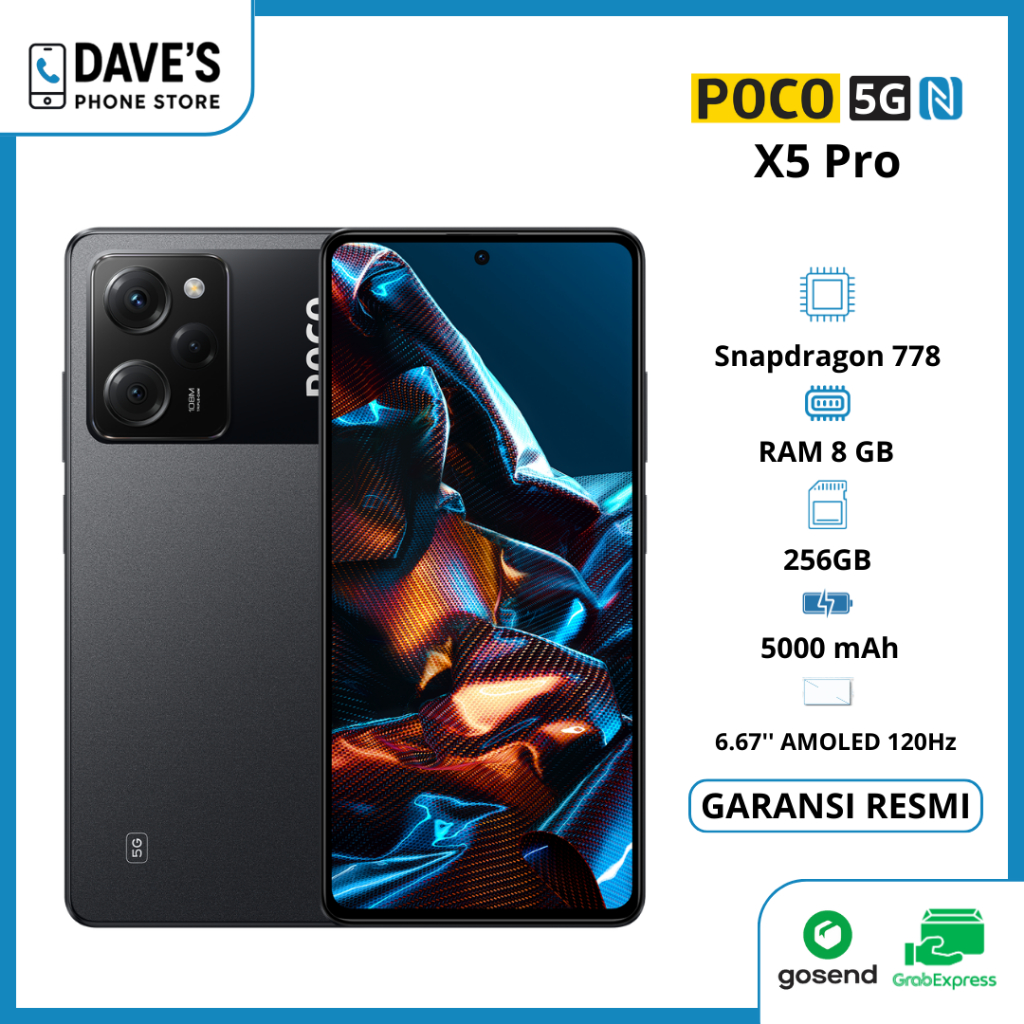 Xiaomi POCO X5 Pro 5G (6GB/128GB) | (8GB/256GB) Snapdragon Bergaransi