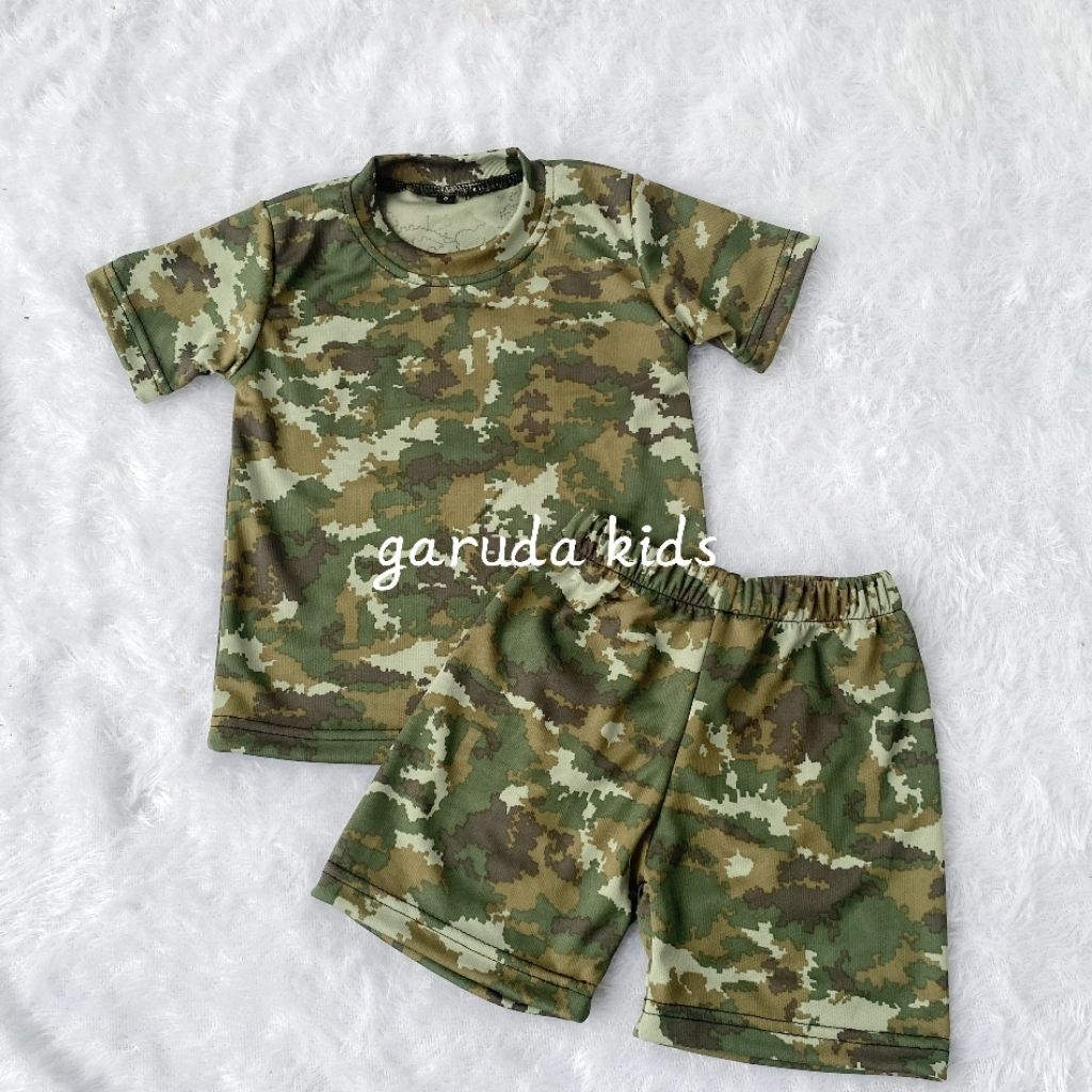 Setelan Anak Loreng Terbaru Sage Green Malvinas