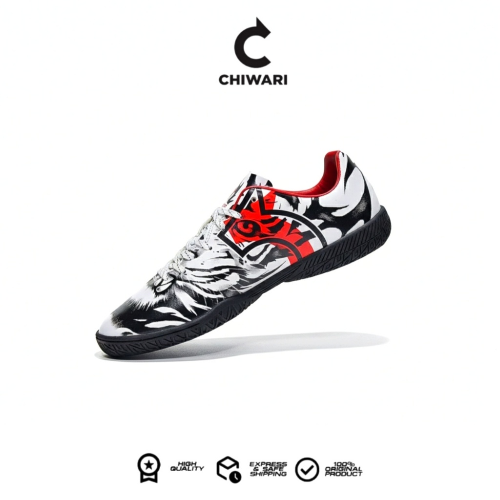 CHIWARI - Sepatu Olahraga Futsal Lodaya White Black Original