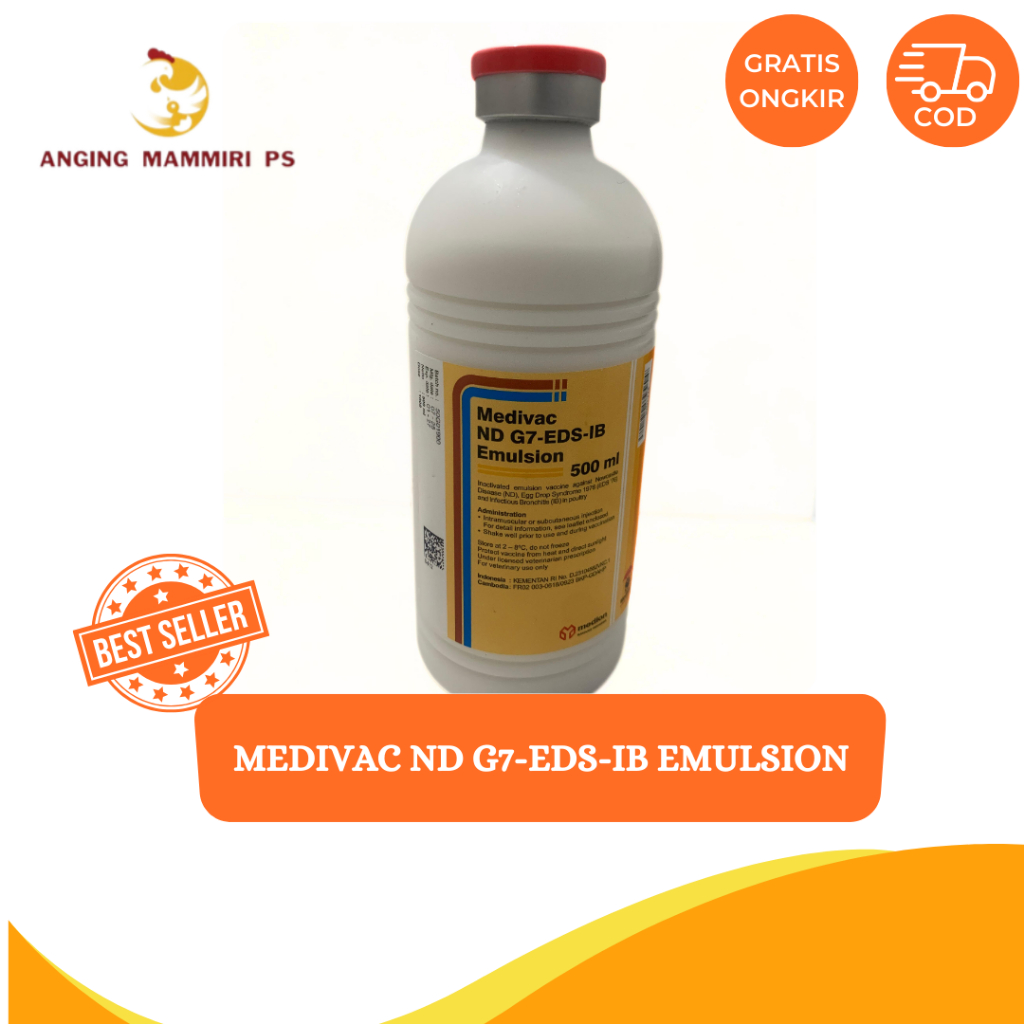 Vaksin Medivac ND G7-EDS-IB Emulsion || 500 ML