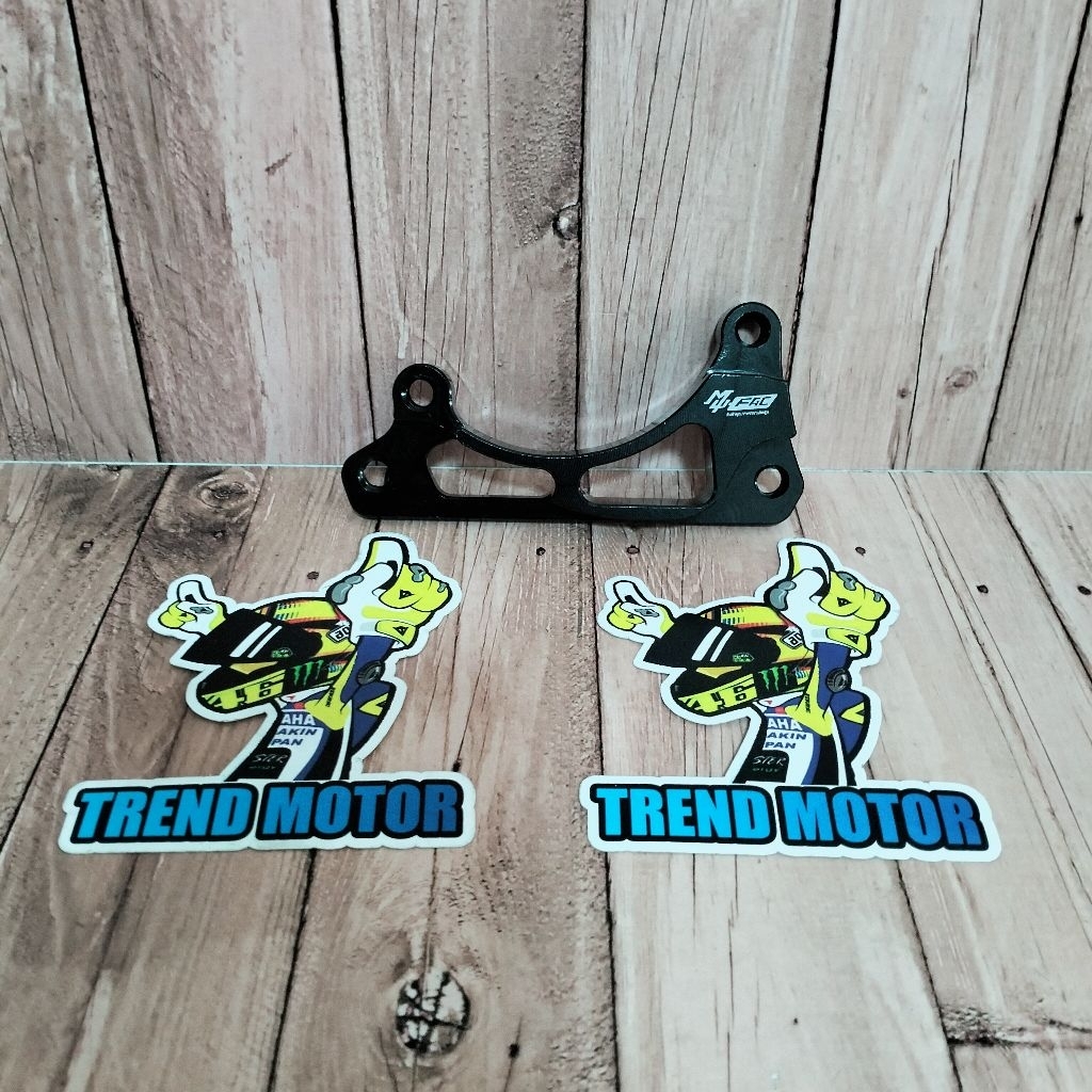 Breket Kaliper CNC KTC Brembo 2 Piston Mu-Fac Breket Disc 220MM Beat Karbu Beat Fi Scoopy Karbu Scoo