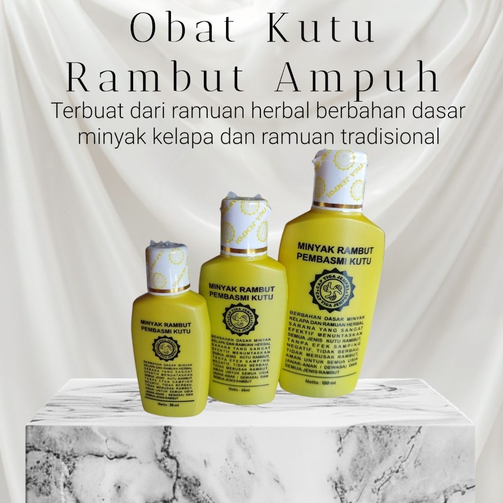 Obat kutu rambut 60ml cap tiga jempol