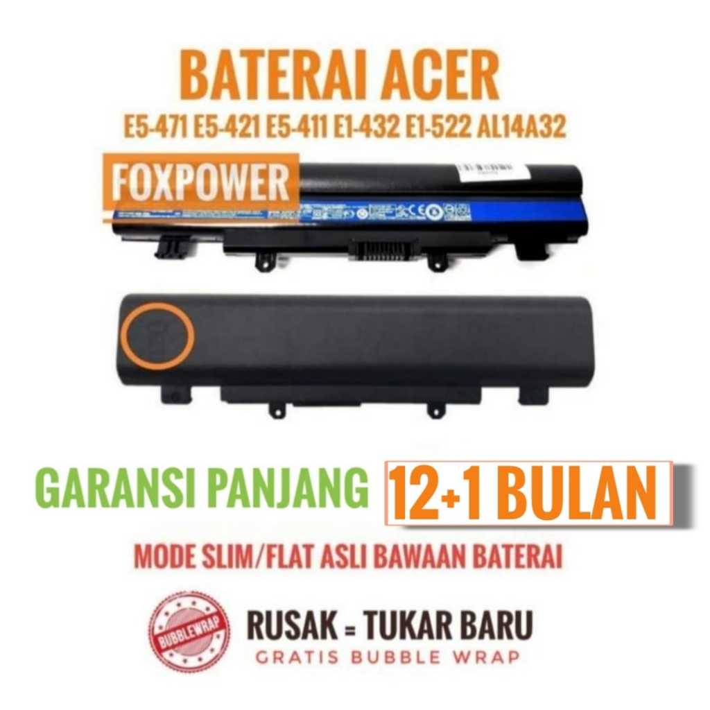 Baterai Acer Aspire E14 E5-421 E15 E5-411 E5-421G E5-471 E5-471G
