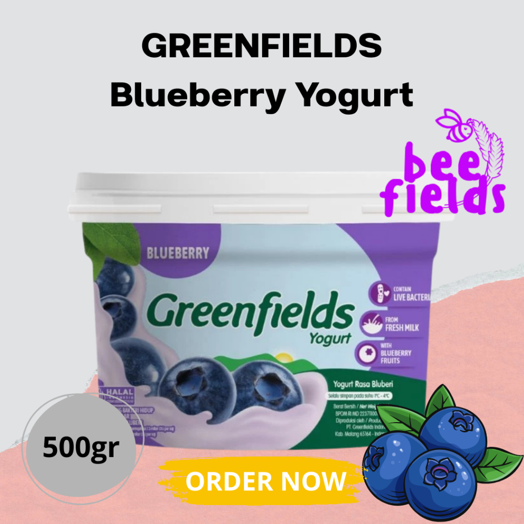 GREENFIELDS - Yogurt Blueberry 500gr