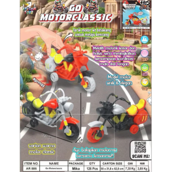 Mainan Motor-motoran / Motorcycle Classic / Moge Plastik Mainan Anak Seru Melatih Imajinasi