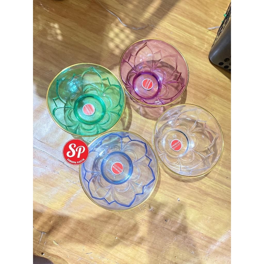 MANGKOK PLASTIK TRANSPARAN / MANGKUK BENING MIKA