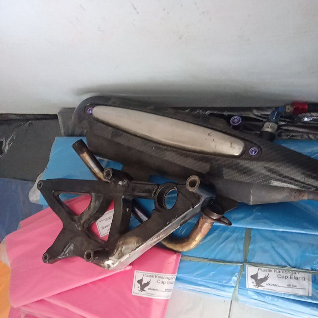 KNALPOT COPY TIS THAILAND BOBOK SET ARM TINGGAL PASANG TANPA BAUT