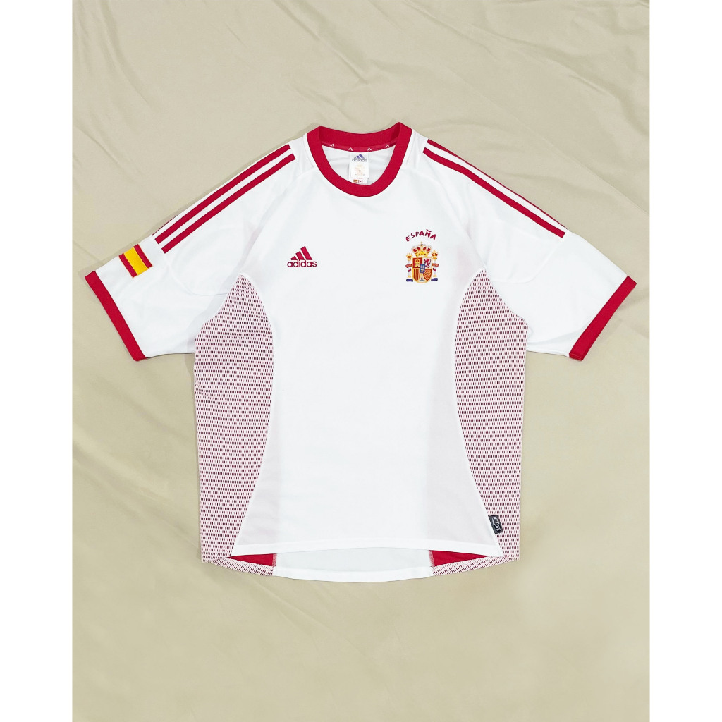 Original Adidas Spain Away Kit 2002 Jersey Bola Vintage