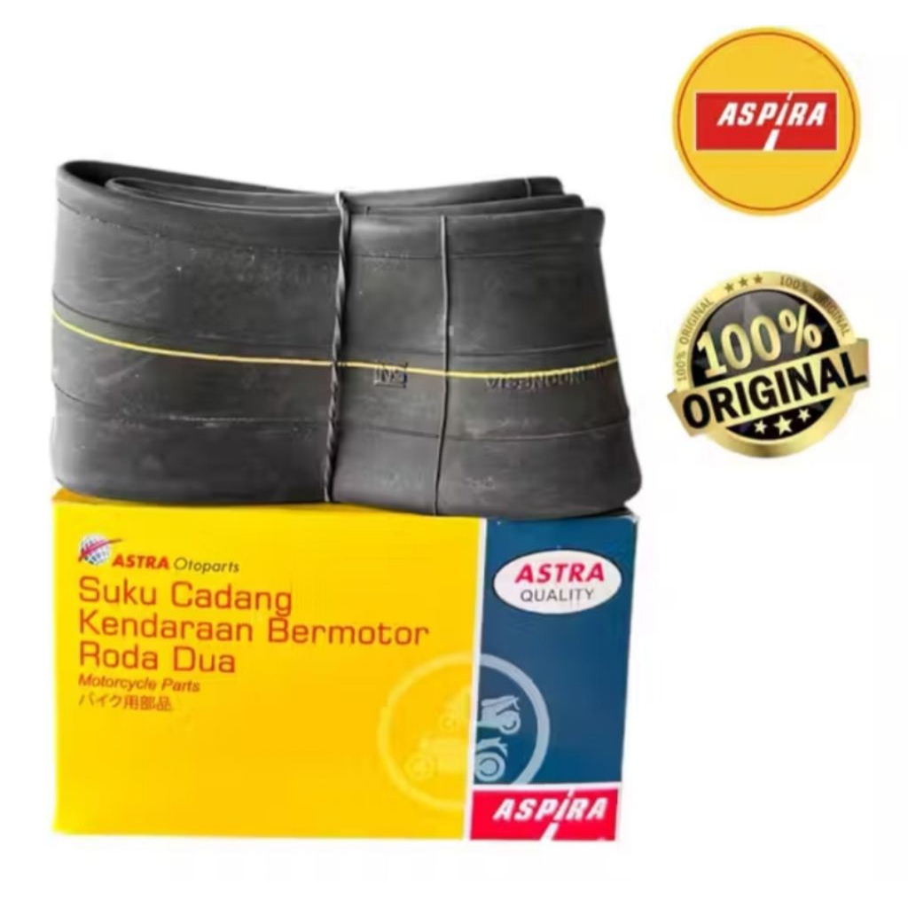 Ban dalam aspira asli 100%  275/300-14 ( 80/90-14 & 90/90-14 )