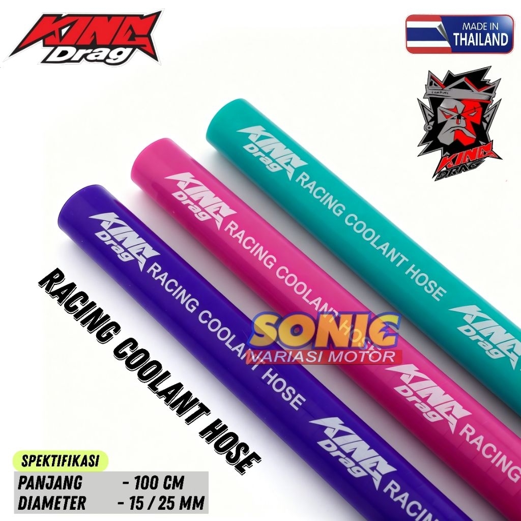 Selang Radiator 100cm 1Meter Merk KINGDRAG Impor Thailand Buat Motor Ninja R Rr New Vixion Cb 150 Ol