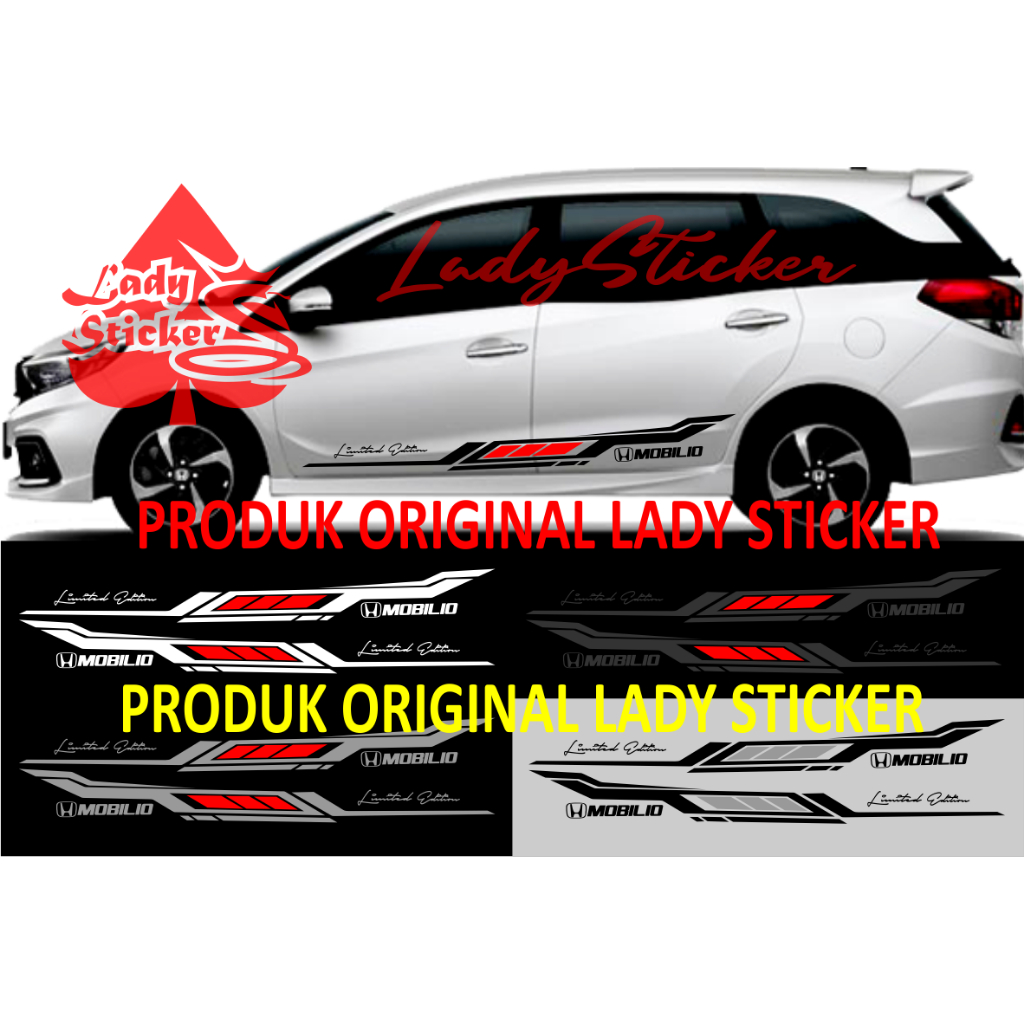 Cutting sticker mobil mobilio sticker stiker mobil honda mobilio