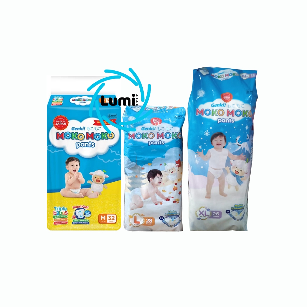 GENKI MOKO MOKO PANTS M32 L28 XL26 POPOK CELANA