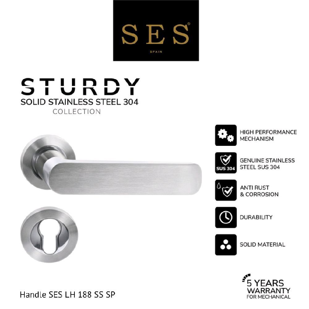 Gagang Pintu - Handle SES LH 188 SS SP Sus 304