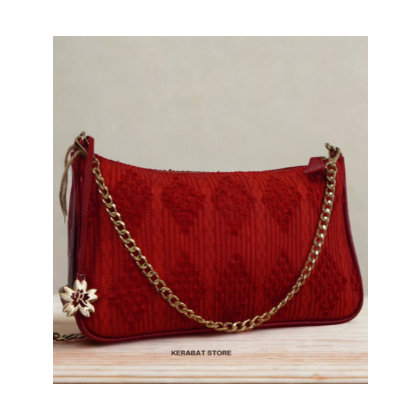 RIZ BATIK - SENJA TAS TENUN MOTIF BATIK - TAS PREMIUM WANITA, SHOULDER BAG, SLINGBAG, HANDBAG, TAS W