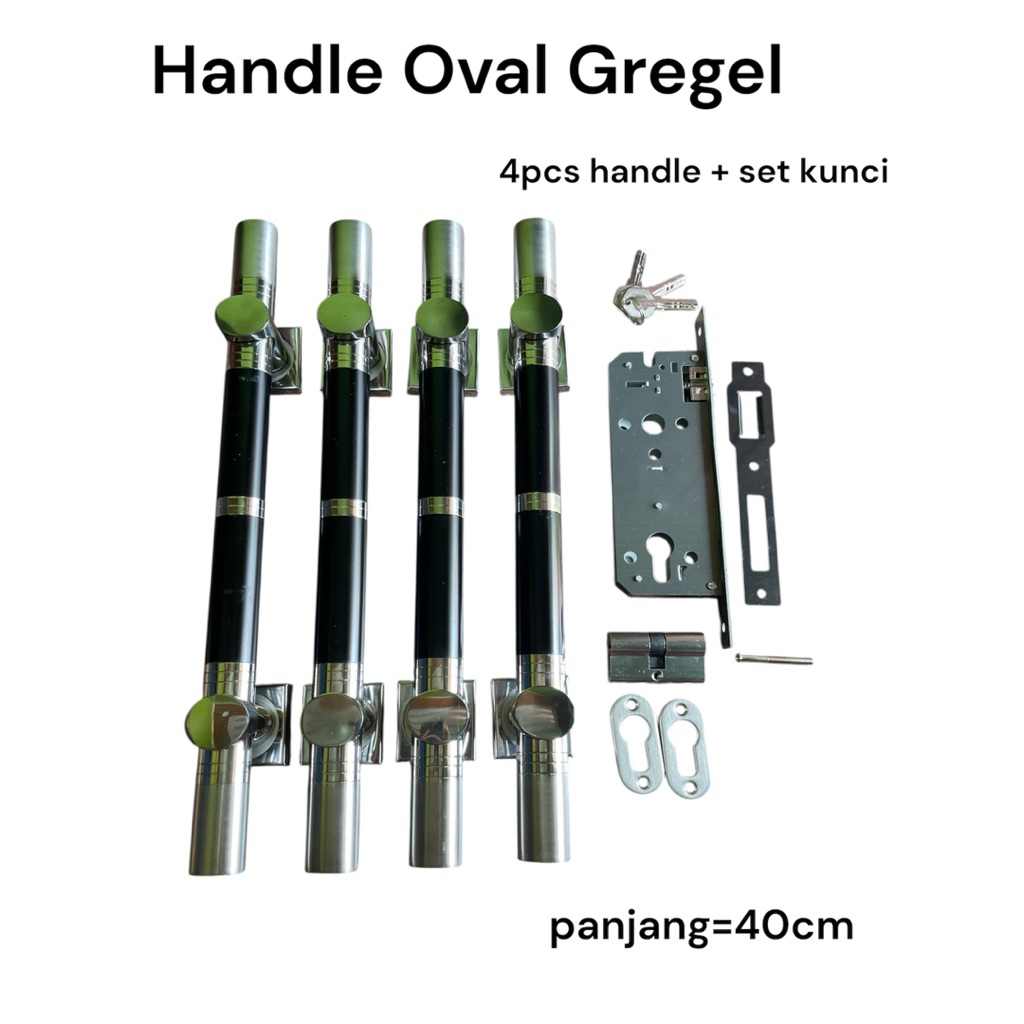 Handle Pintu/Gagang Pintu/Tarikan Pintu Rumah Minimalis Mewah set dengan kunci,Handle Model Gregel