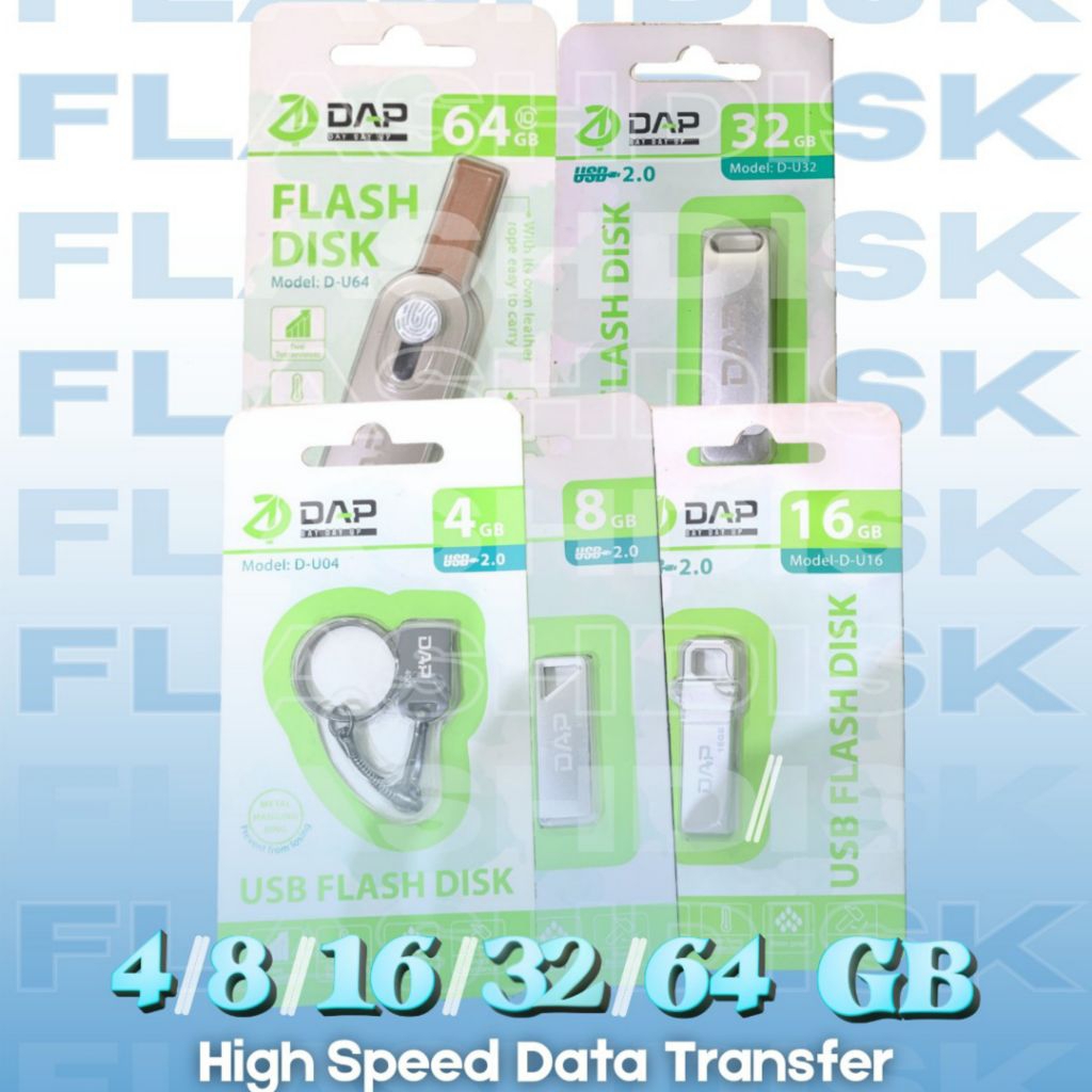 Flashdisk DAP 4GB/8GB/16GB/32GB/64GB USB2.0 High Speed Data Transfer