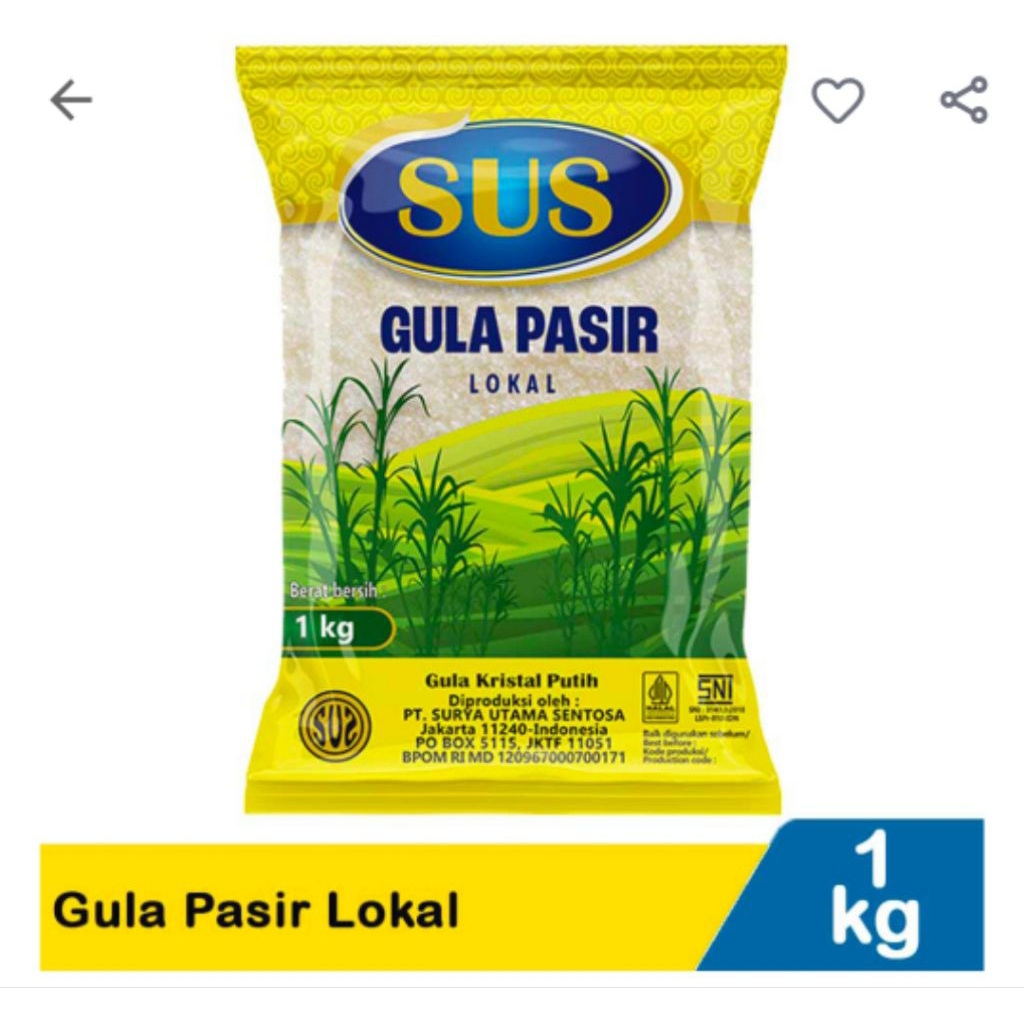 Sus gula pasir 1kg