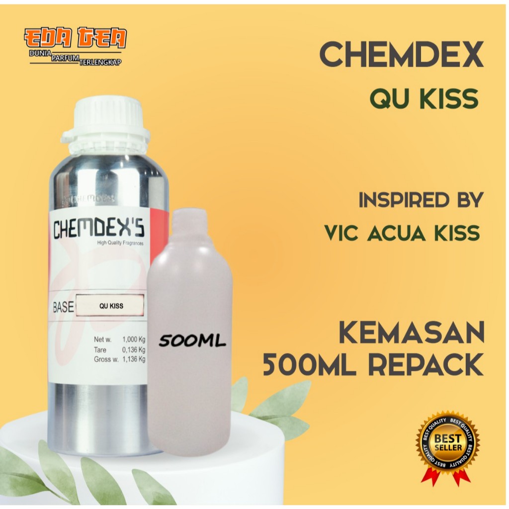 BIBIT PARFUM MURNI QU KISS | 500ML CHEMDEX'S KEMASAN REPACK
