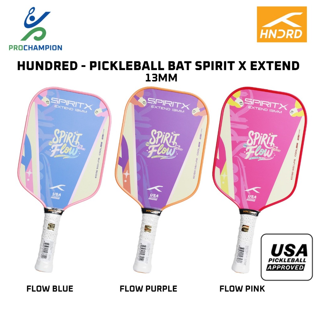 Pickleball Bat HUNDRED Spirit X Extend 13mm Flow