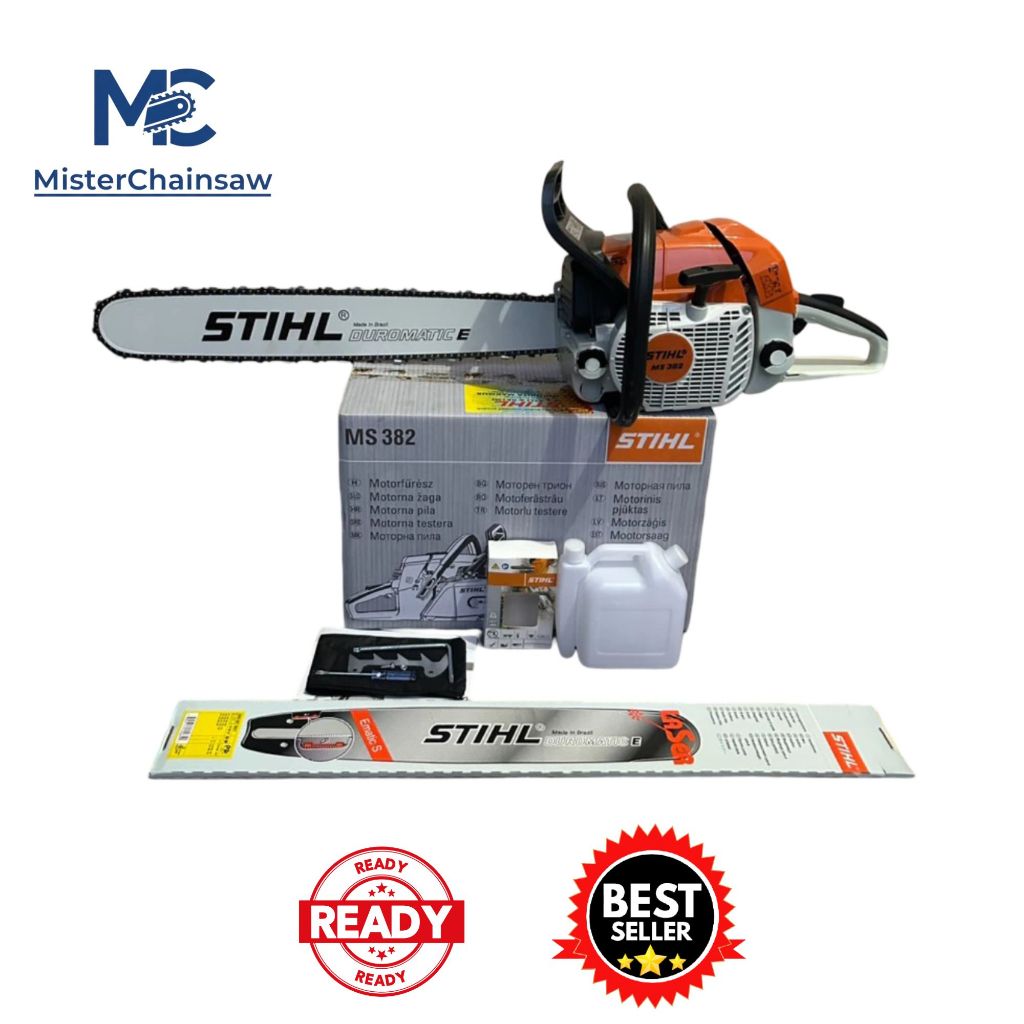 Mesin Gergaji Kayu Chainsaw STIHL MS 382 ORI – Gergaji Kayu Profesional Fullset Harga Terjangkau