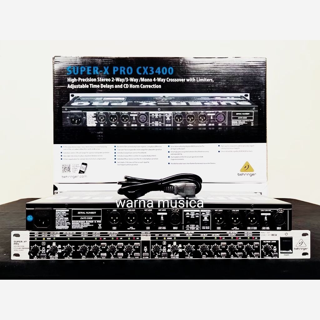 crossover behringer cx3400 crossover aktif 234way