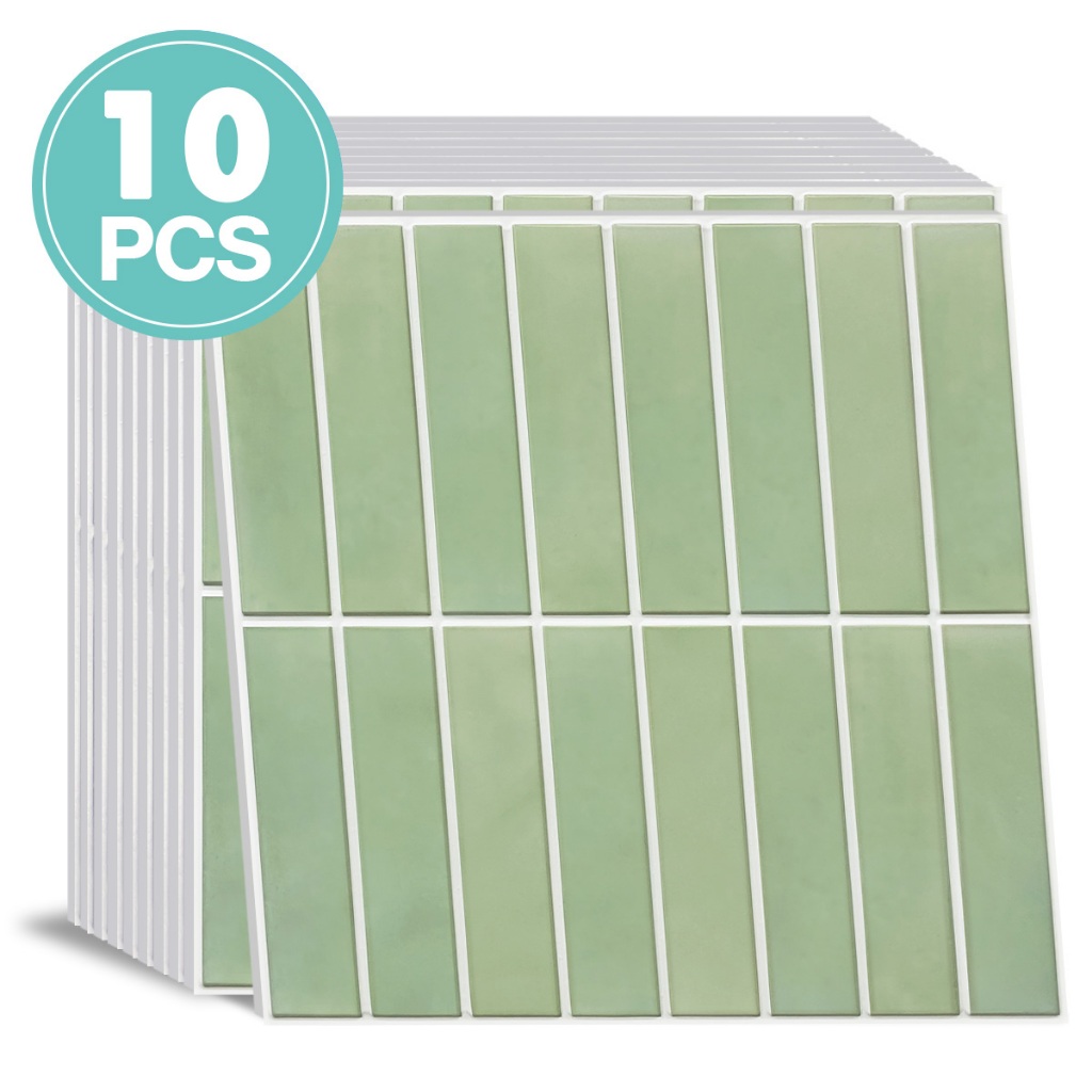 10PCS 3d wallpaper dinding tempel 30X30cm wallpaper garis PVC Tahan air dan tahan lembab stiker