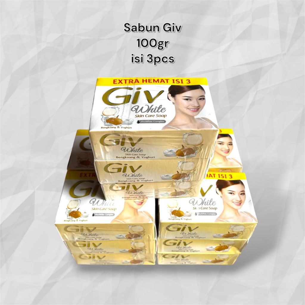 Sabun Giv Batang Isi 3 Pcs 100gr / Giv Sabun Batang 100gr Isi 3pcs