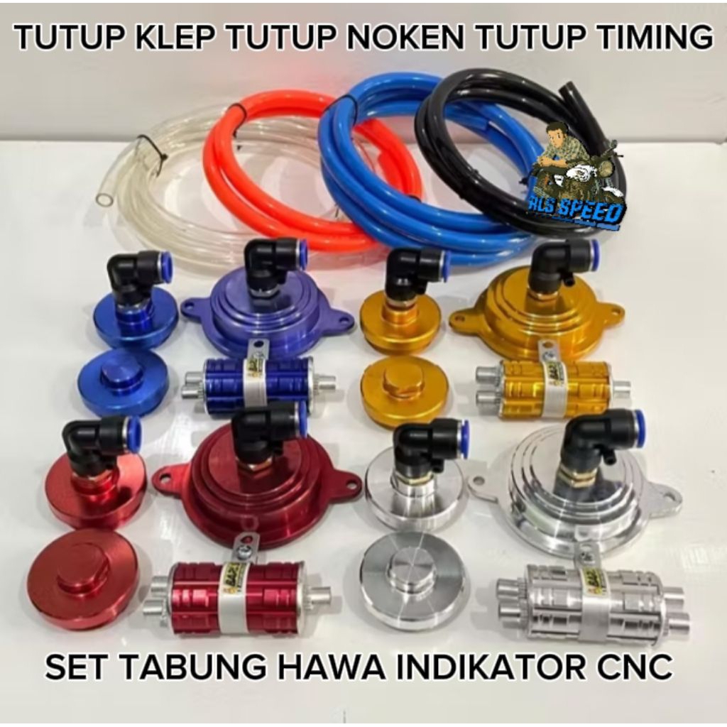 Tutup Klep + Tutup Noken + Tutup Timing Set Tabung Hawa CNC Yamaha Mio | Aksesoris Mesin Mio Sporty/
