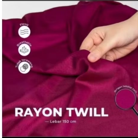 KATUN RAYON TUWIL PREMIUM//RAYON TUWIL//HARGA PER 0,5 METER