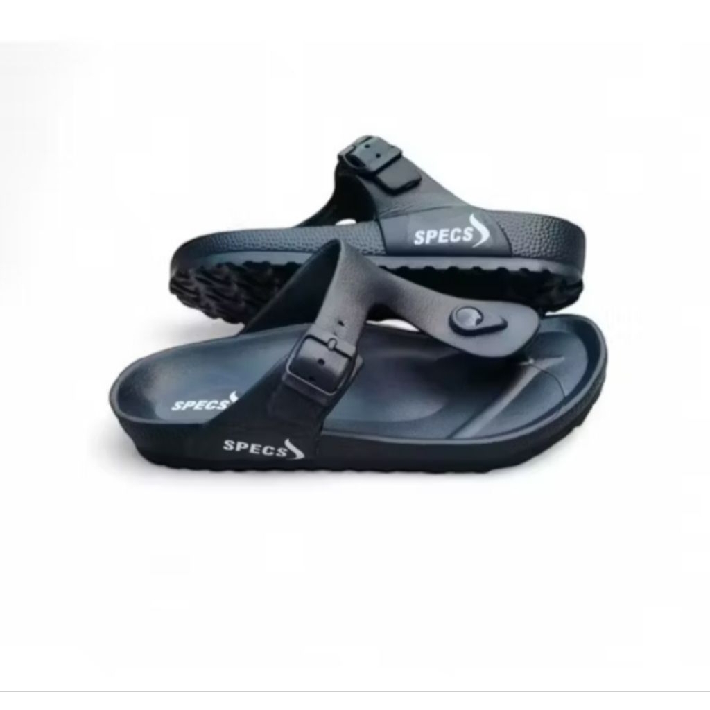 sandal jepit karet sandal jepit specs pria original black white