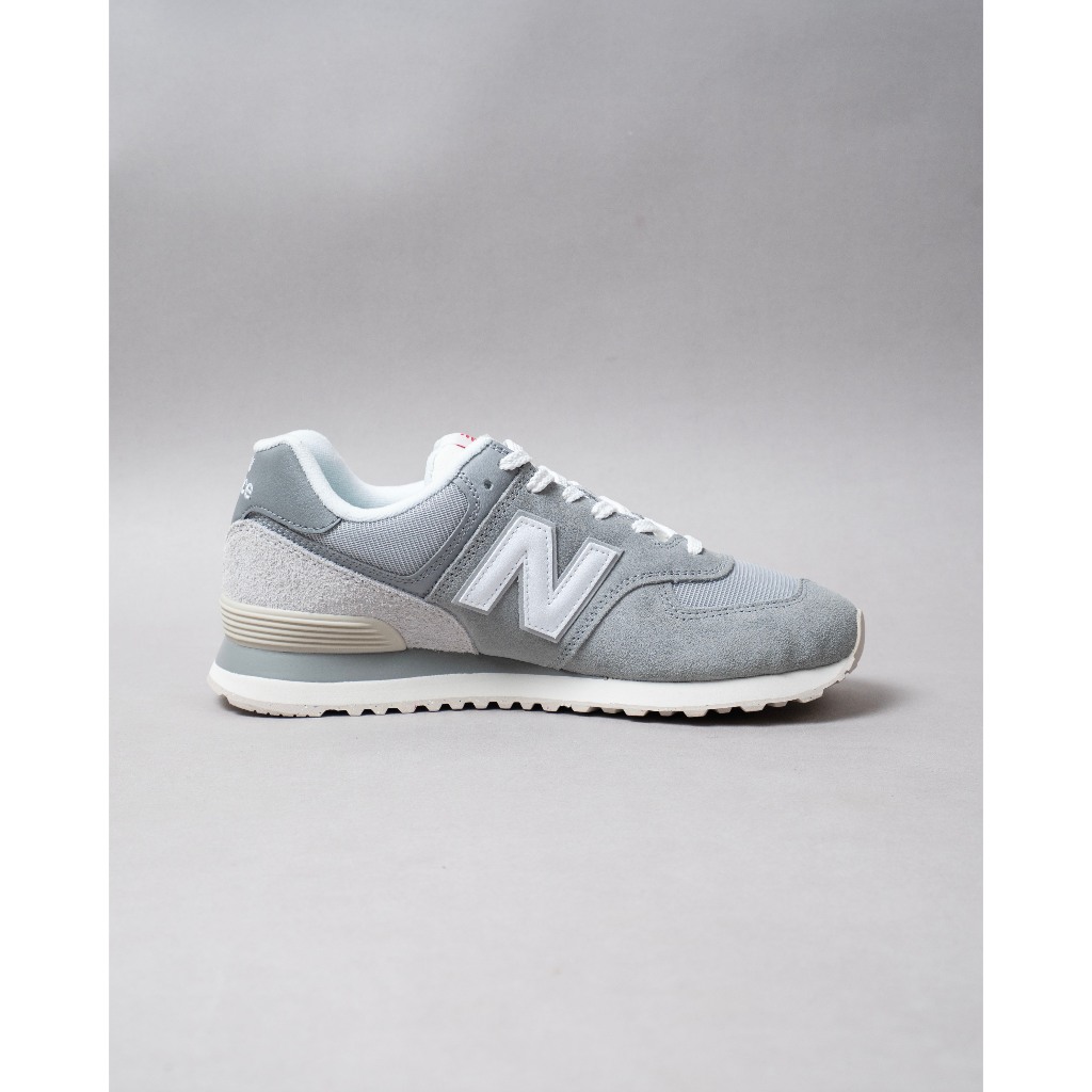 Sepatu New Balance 574 - Grey White Tounge Red / Slate Grey