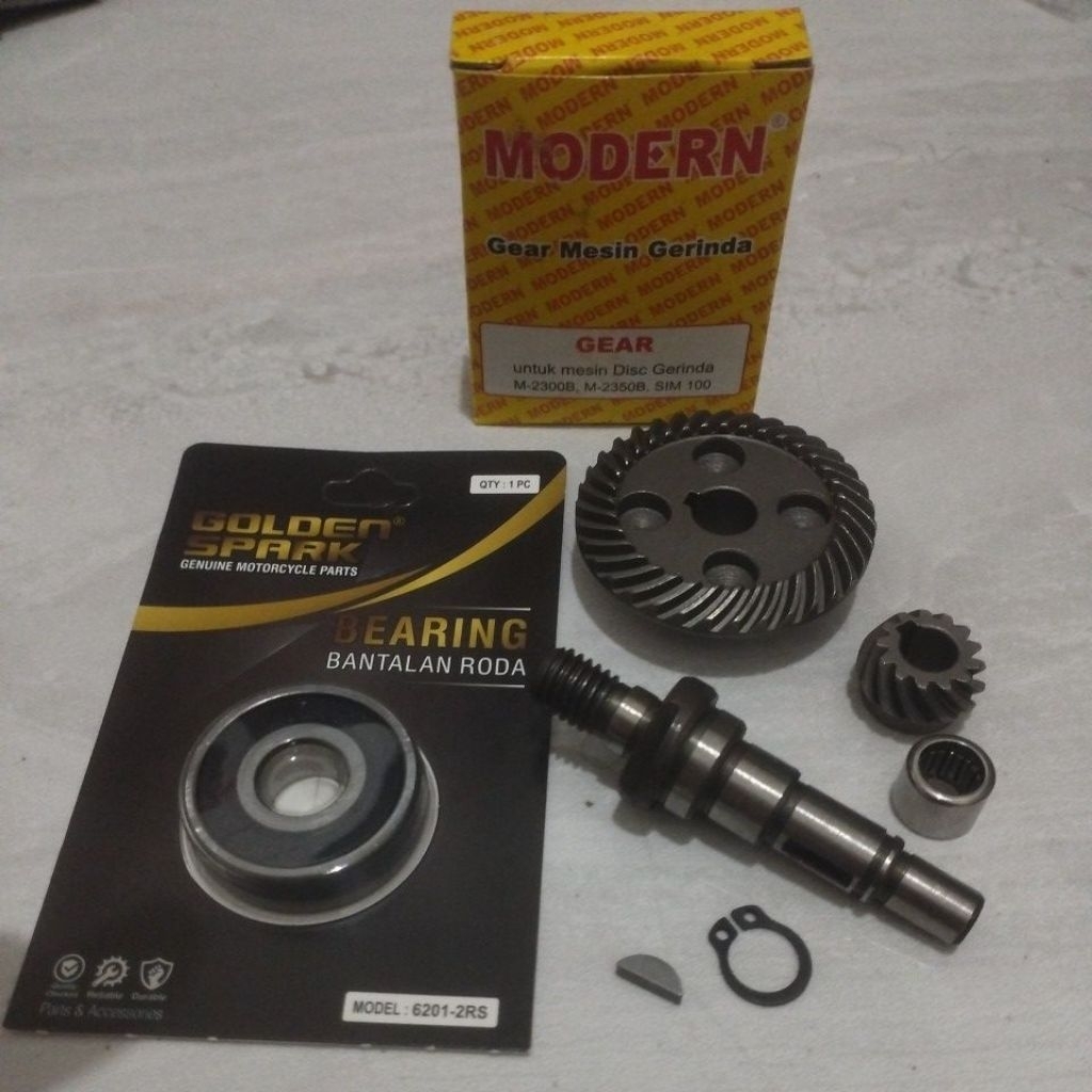 sepaket sparepart kepala gerinda modern m2300b/sim 100b