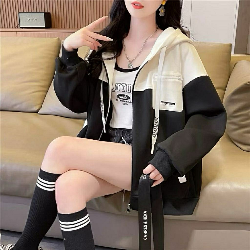 JAKET MANCHESTER | JAKET ZIPPER WANITA | JAKET KOREAN STYLE
