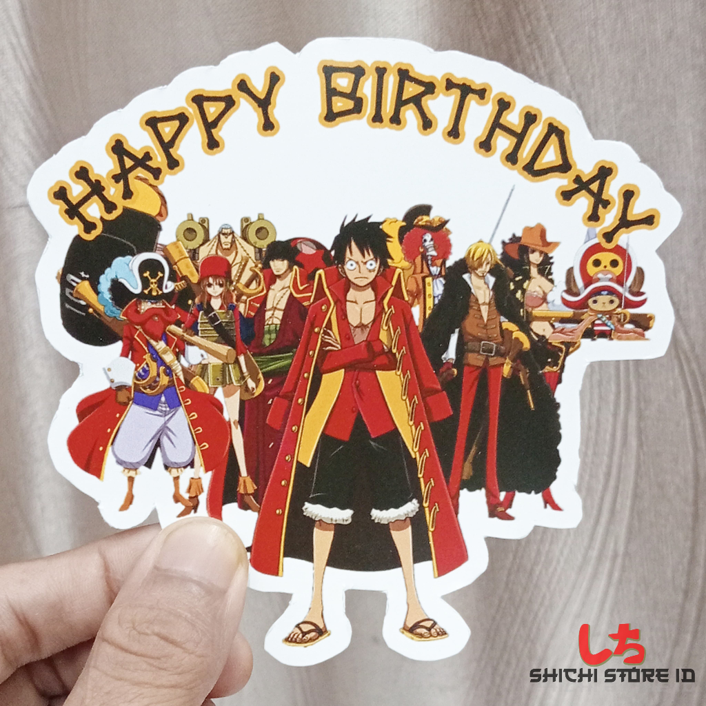 Topper Kue One Piece Set/ Set Topper One Piece/Topper Kue/ Set One Piece Topper