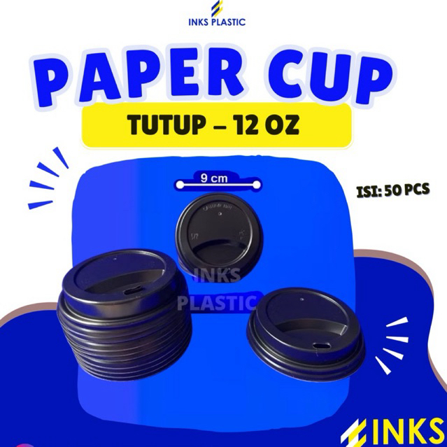 TUTUP PAPER CUP 12 OZ TUTUP GELAS KERTAS 12OZ