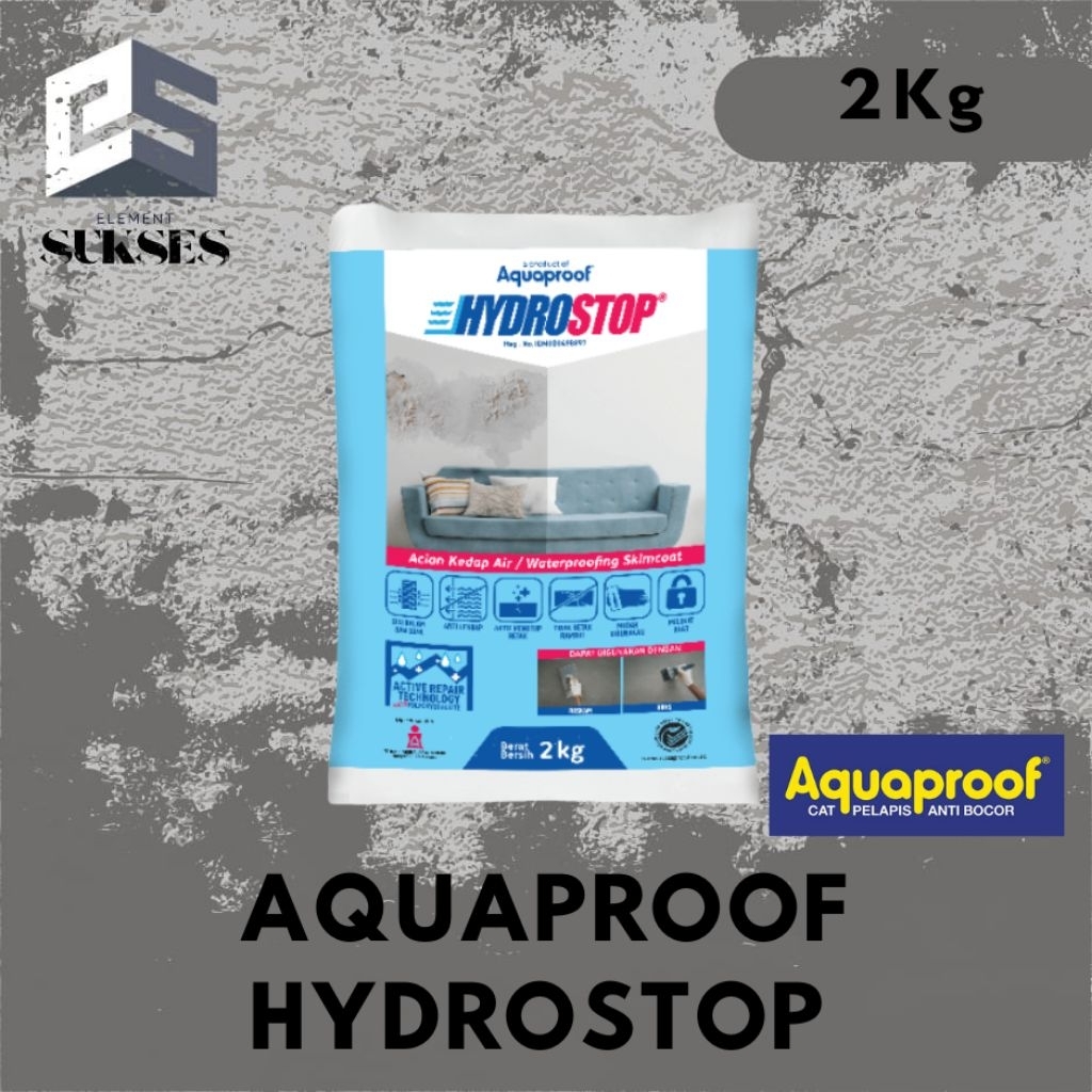 AQUAPROOF HYDROSTOP Semen pelapis anti bocor (Putih) 2Kg