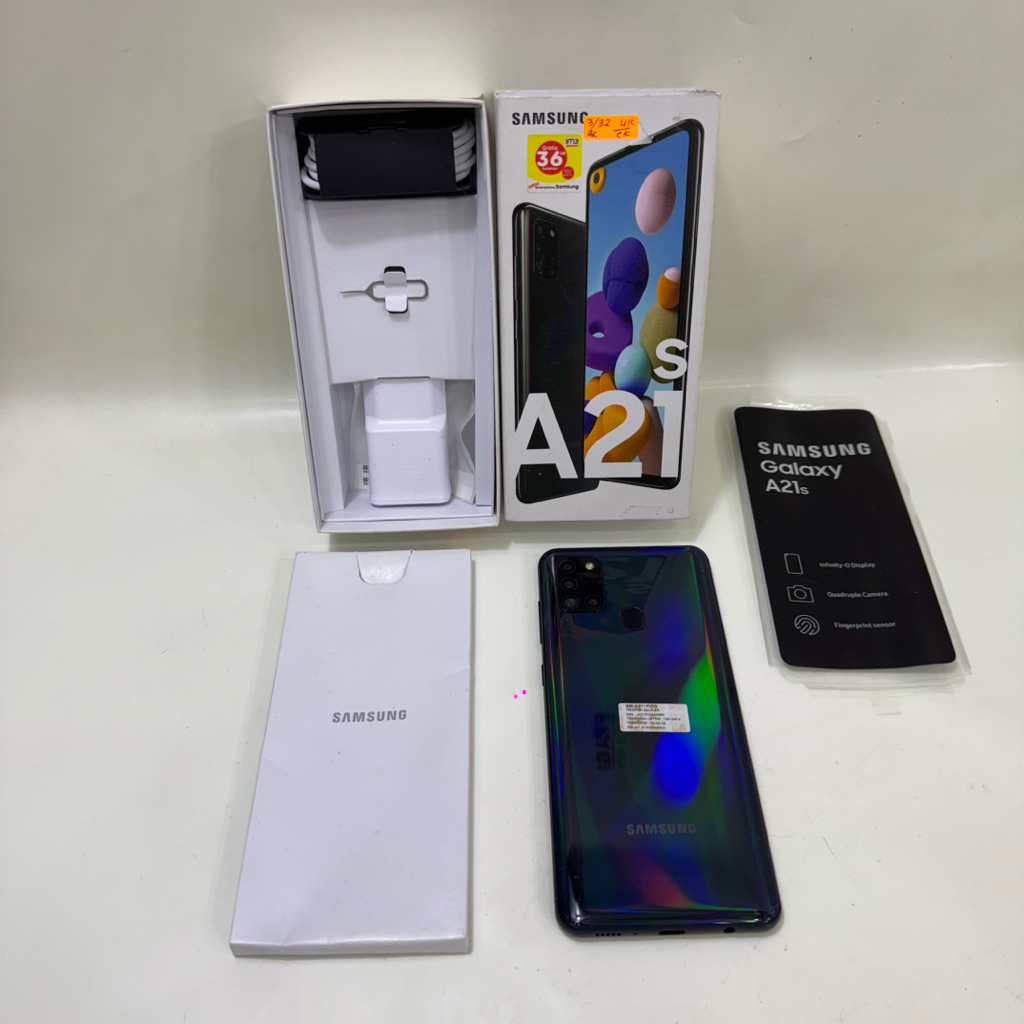 Samsung Galaxy A21s 3/32gb Fullset Second Garansi Resmi