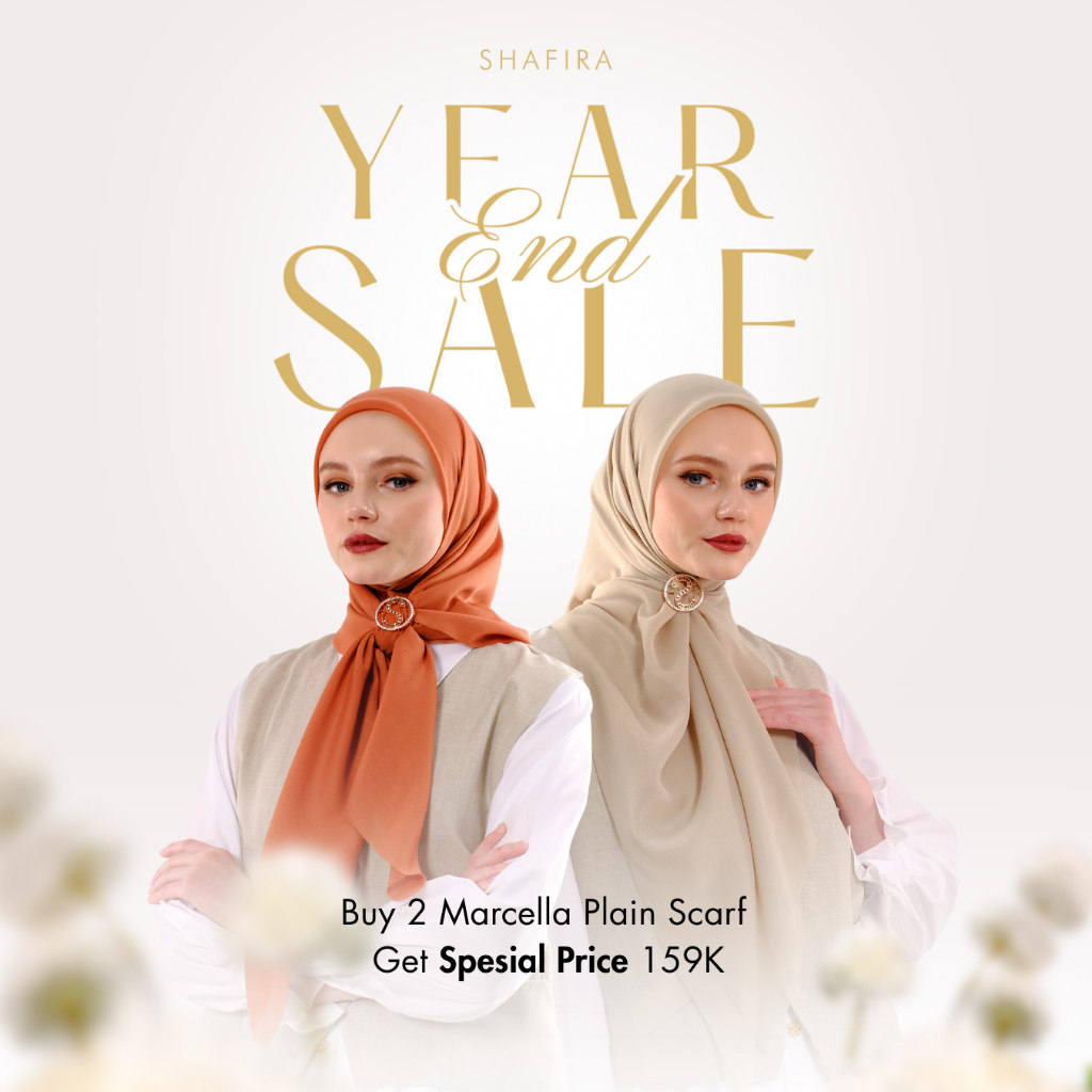 Shafira - Marcella Plain Scarf - Hijab Segi Empat Polos - Lasercut - Bahan Paris Olive