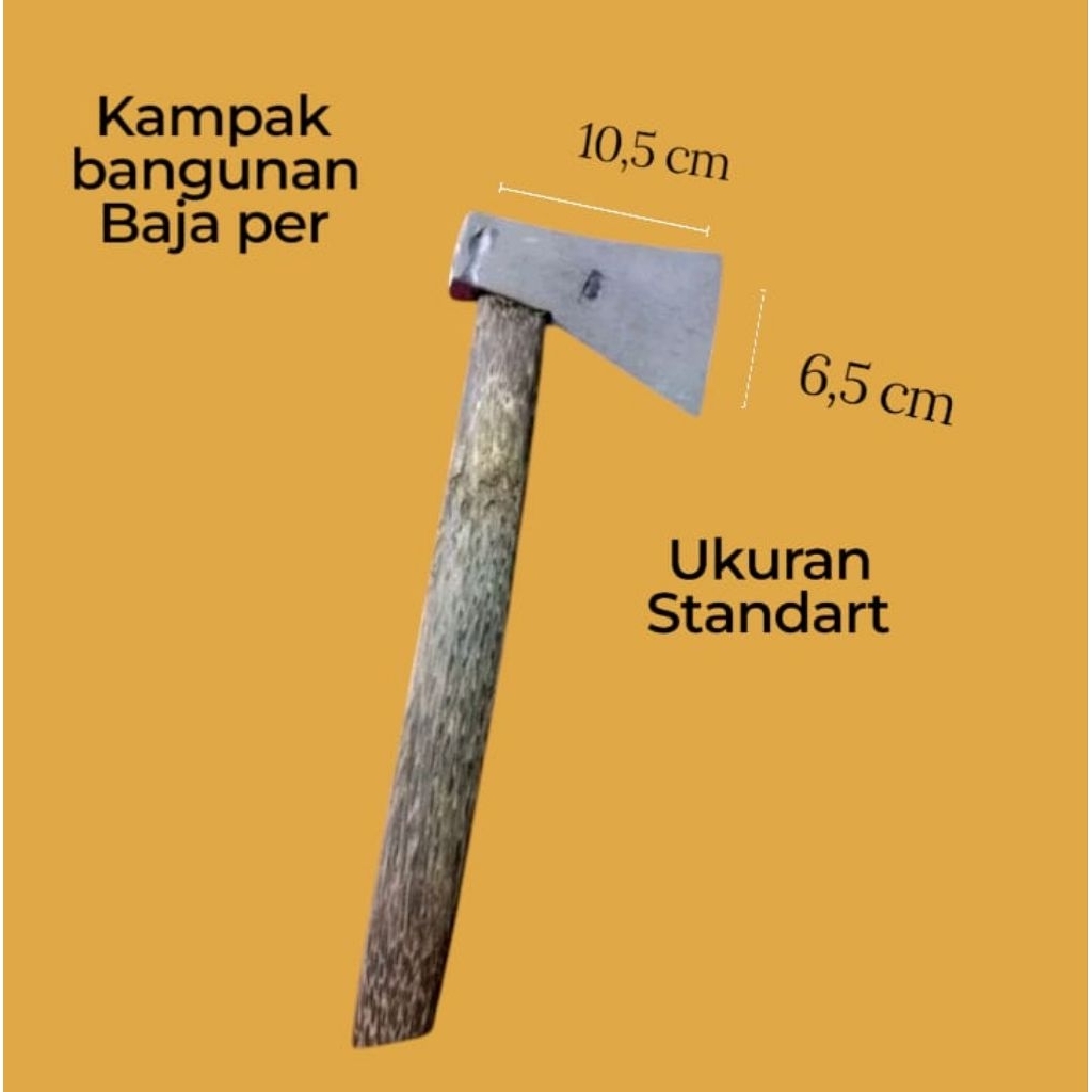 Kampak Baja Per ukuran kecil untuk merapikan beton dan kayu