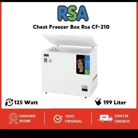 RSA CF-210 chest freezer (freezer kotak) RSA cf 210 freezer box frezer 200 L