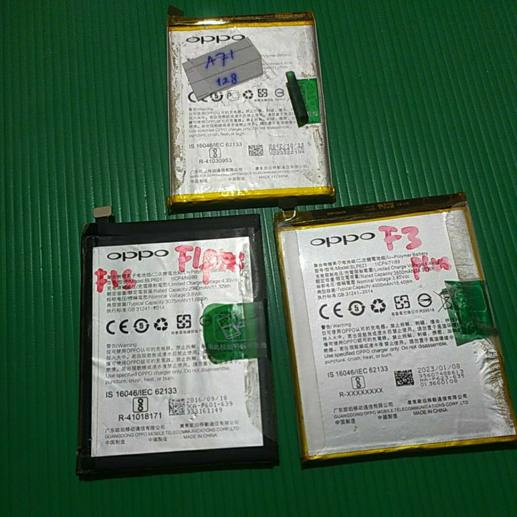 BATERAI oppo A71/Oppo F1 plus/Oppo F3 plus orian